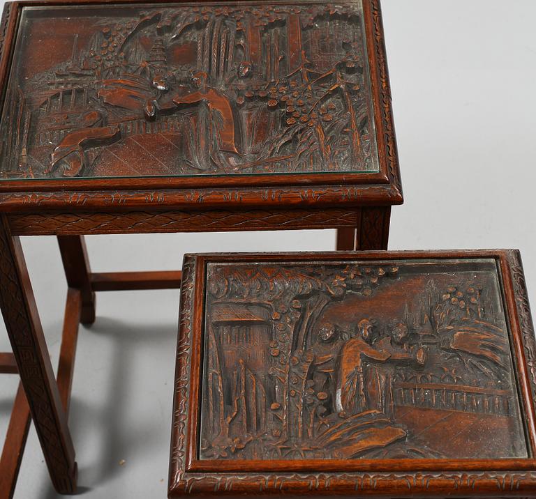 SATSBORD, 4 delar, Kina, 1900-tal.