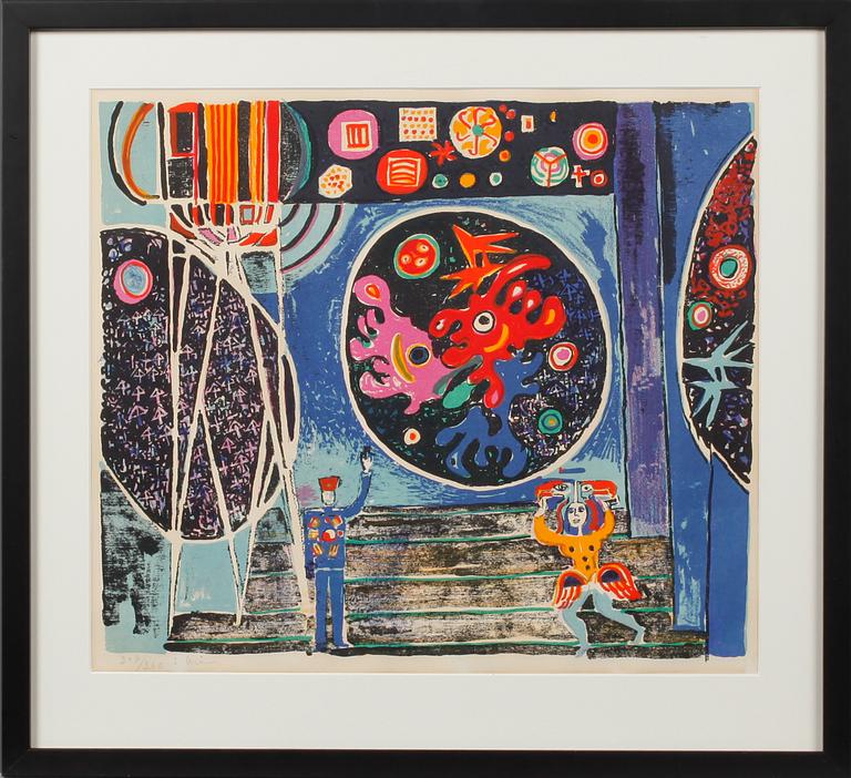 SVEN X:ET ERIXSON, färglitografi, signerad och numrerad 209/260.