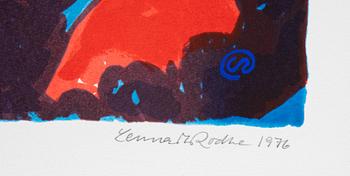 Lennart Rodhe, silkscreen in colours, 1976, signed 68/75.