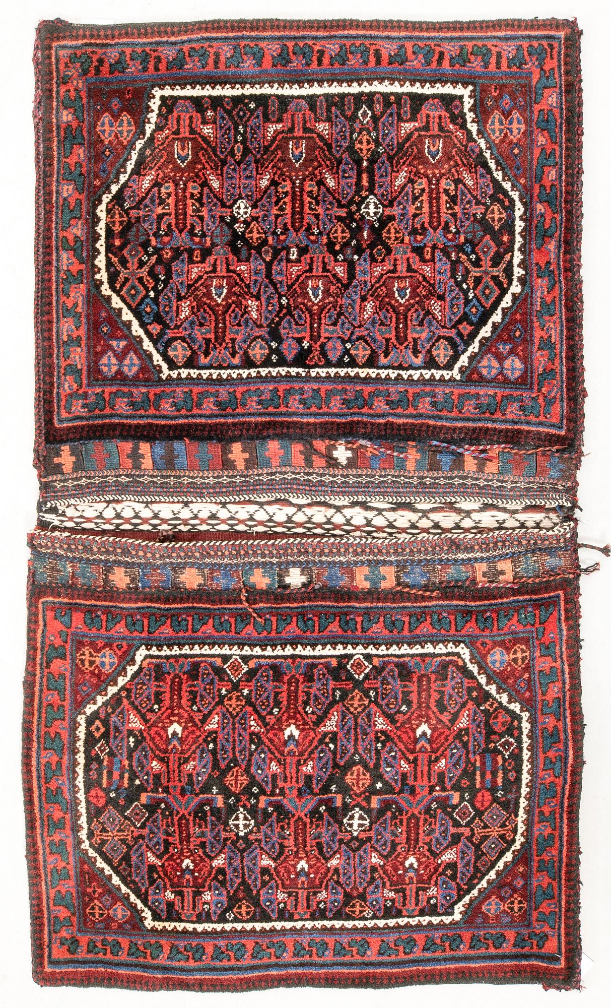 Saddle bag Afshar Khorjin old 145x81 cm.