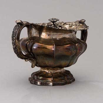 A silver sugar bowl, mark of Adolf Sperr, assay master Dimitry Ilyich Tverskoy, Saint Petersburg 1846.