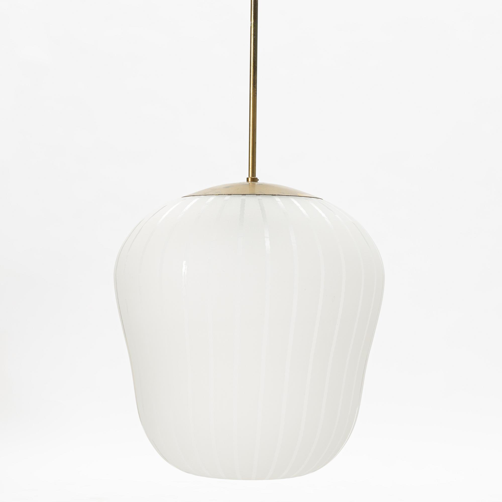 Harald Notini, a pair of ceiling lamps model "11335B", Arvid Böhlmarks Lampfabrik, 1940s.