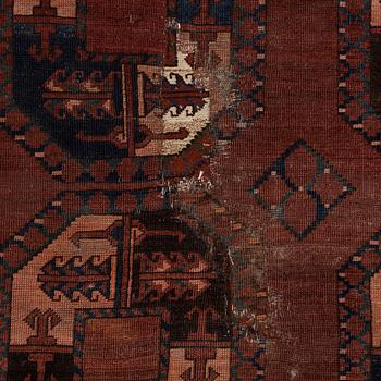 An antique Ersari carpet, northern Afghanistan, c 420 x 280 cm.