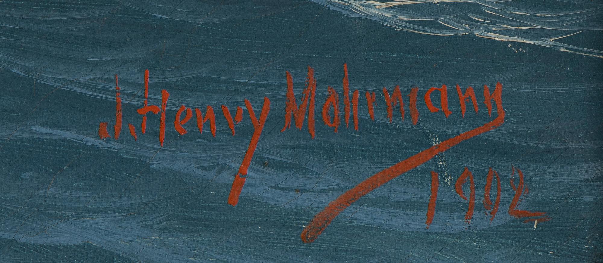 John Henry Mohrmann, Hermes ship on the rolling sea.