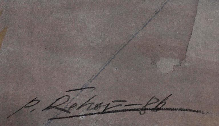 PETR REHOR (TJECKOSLOVAKIEN), akryl på papper, sign. och dat. -86.