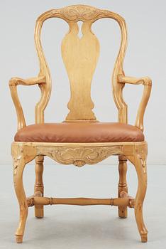 A Swedish Rococo 18th Century armchair.