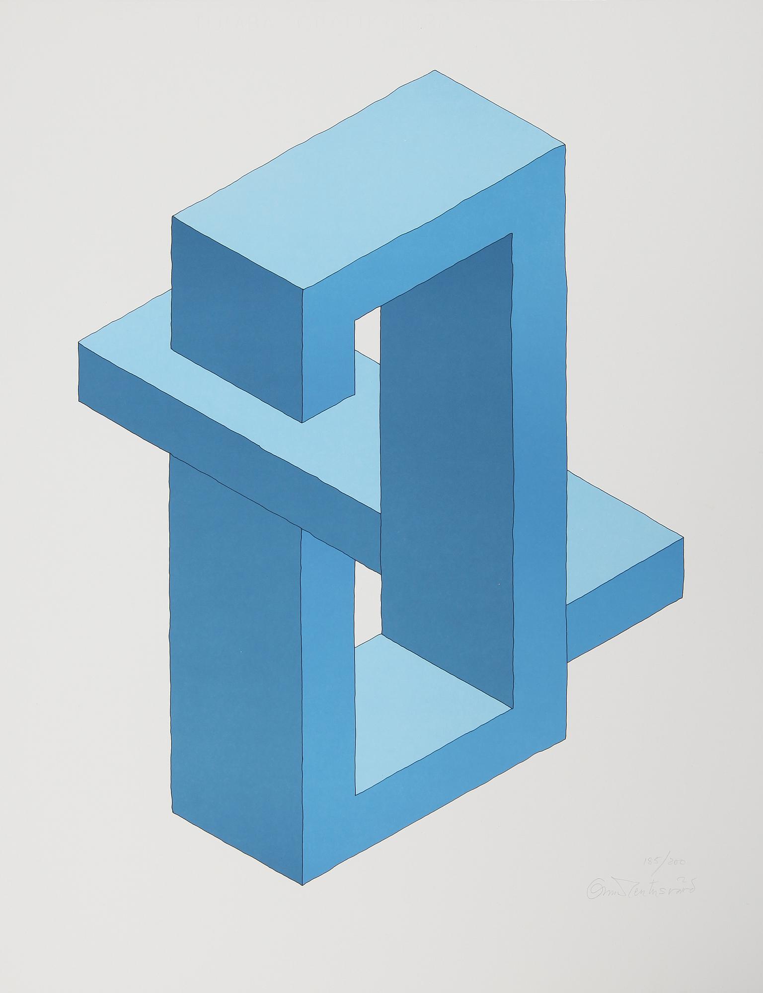 OSCAR REUTERSVÄRD, färglitografi, signerad, numrerad 185/200.