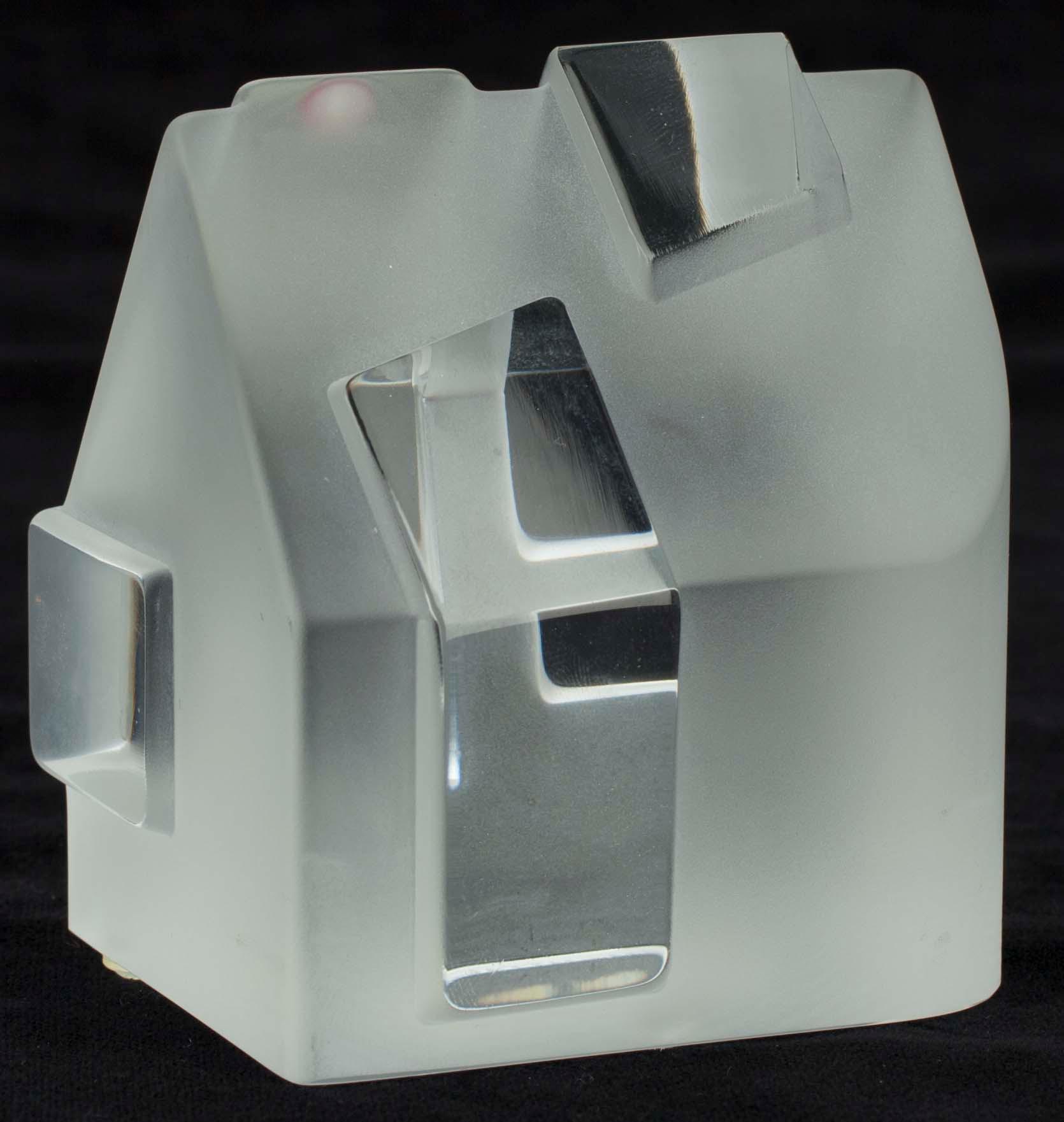 SKULPTURER, 3 st, glas" Iittala Byn", sign och numr. Jorma Vennola, 1993, 1994, 1995.