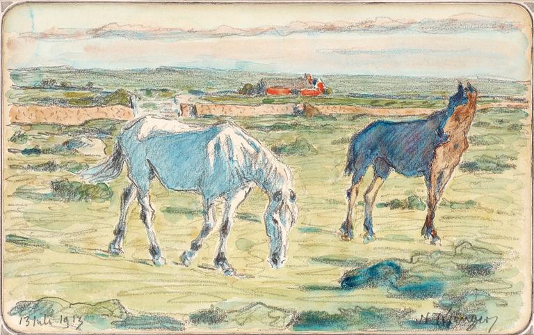 Nils Kreuger, Horses on Öland.