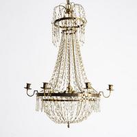 a Swedish chandelier, late 18th century.