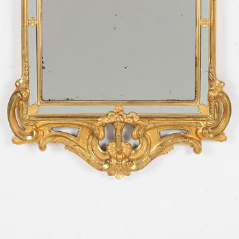 A Rococo mirror, second half of the 18th century.