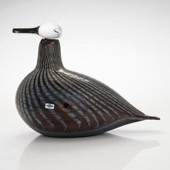 Oiva Toikka, a glass bird, signed Oiva Toikka Nuutajärvi Notsjö 992/1000.