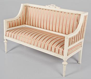 SOFFA, gustaviansk stil, 1800-tal.