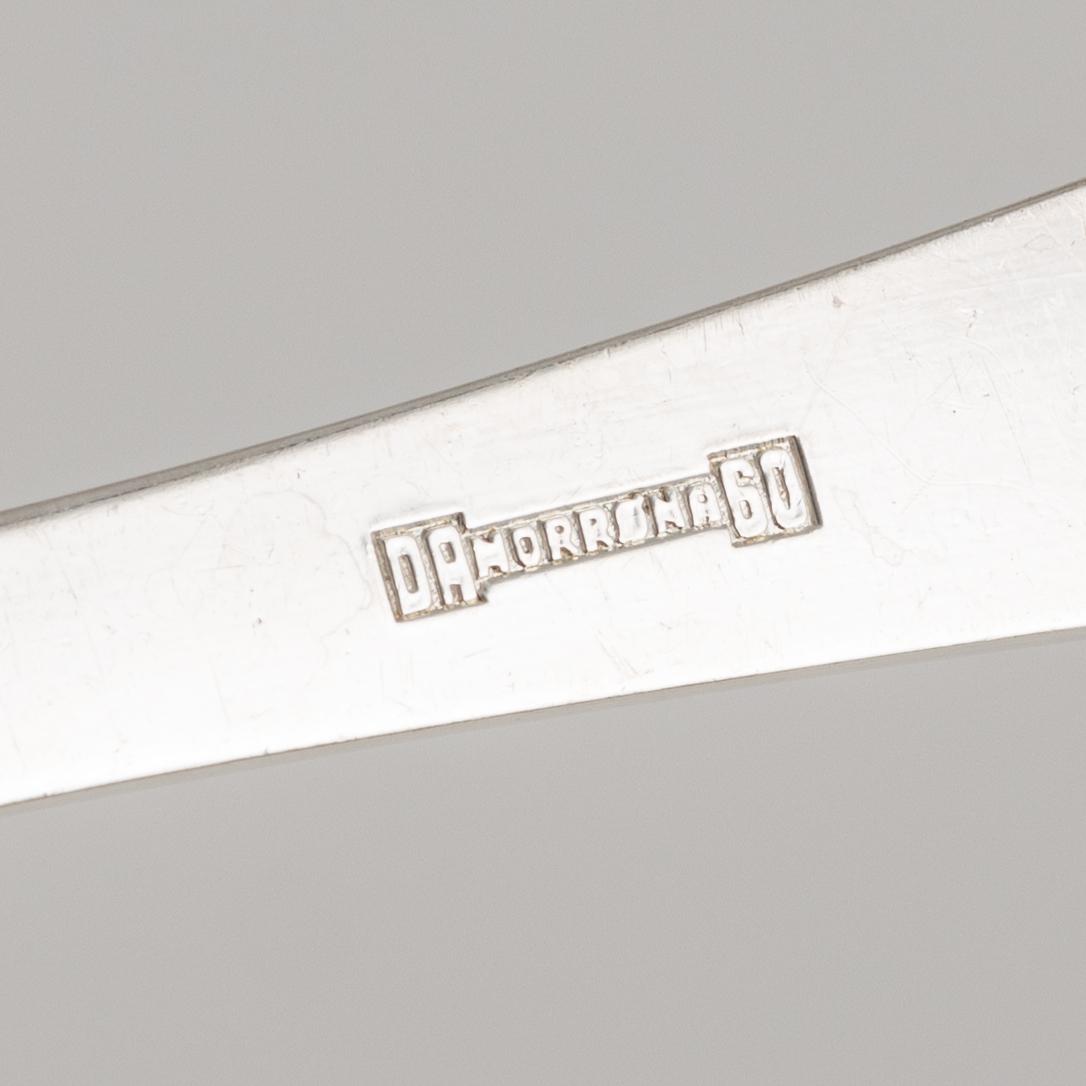 Cutlery set, David Andersen, "Norona" silver plate, 59 pieces, Norway.