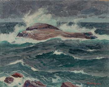 Oscar Hullgren, olja på duk, signerad.