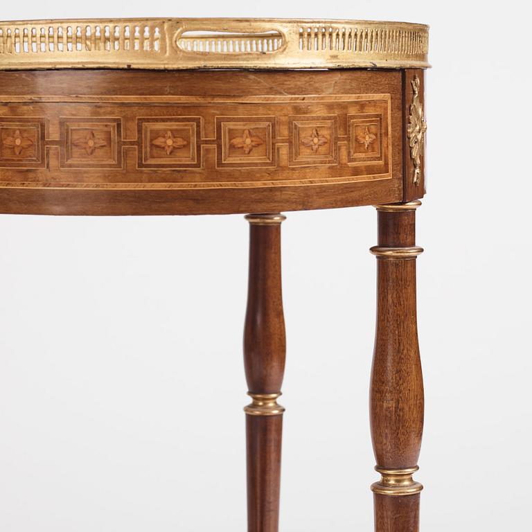 A Gustavian marquetry and gilt-brass mounted tray-table by G. Iwersson (master 1778-1813).