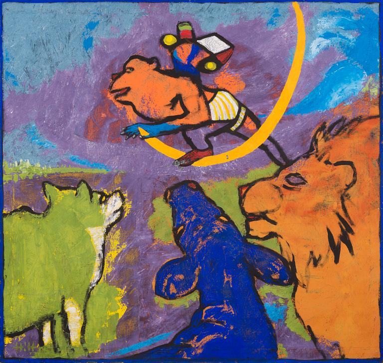 PEKKA HILTUNEN, oil on canvas, signed, dated a tergo 1989.