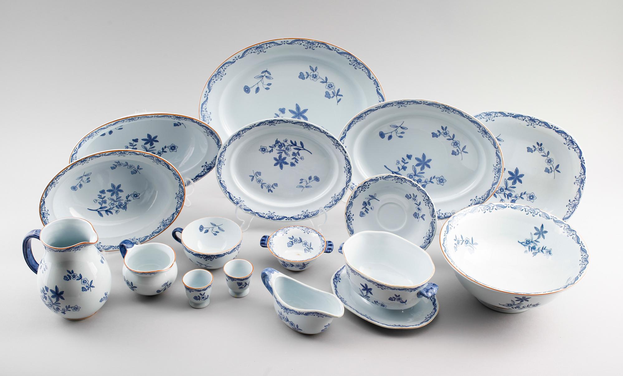 SERVISPORSLIN, 90 delar, "Ostindia", Rörstrand.