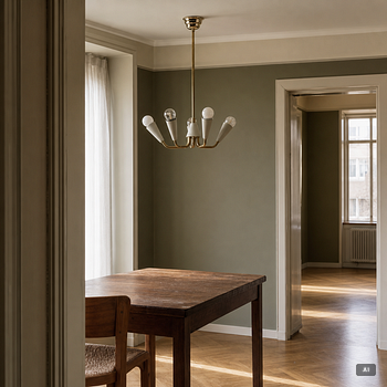 A ceiling lamp, 1950s/60s.