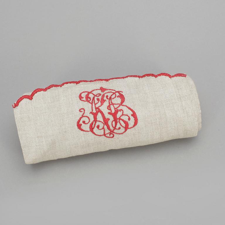 SMÖRGÅSBESTICK, 22 st, silver, pläter samt pärlemo, Sheffield, 1900-talets början,