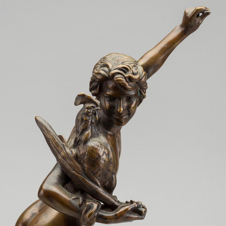 ALEXANDRE FALGUIÈRE, bronze, sculpture, signed.