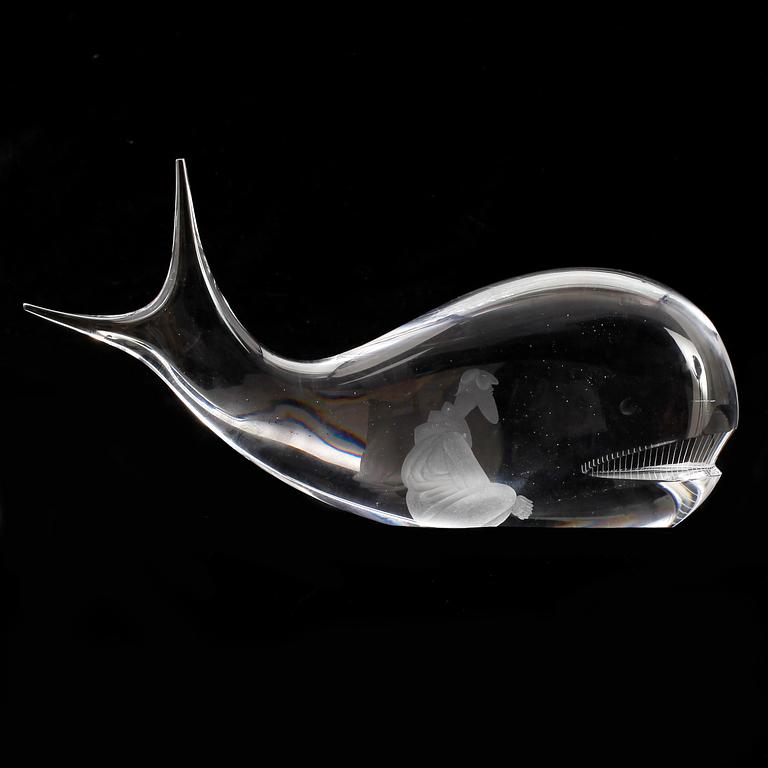FIGURIN, glas, Vicke Lindstrand Kosta.