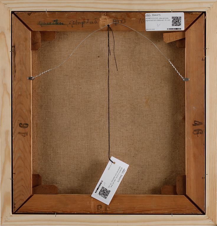 AGNES CLEVE, olja på duk, sign och dat -13.