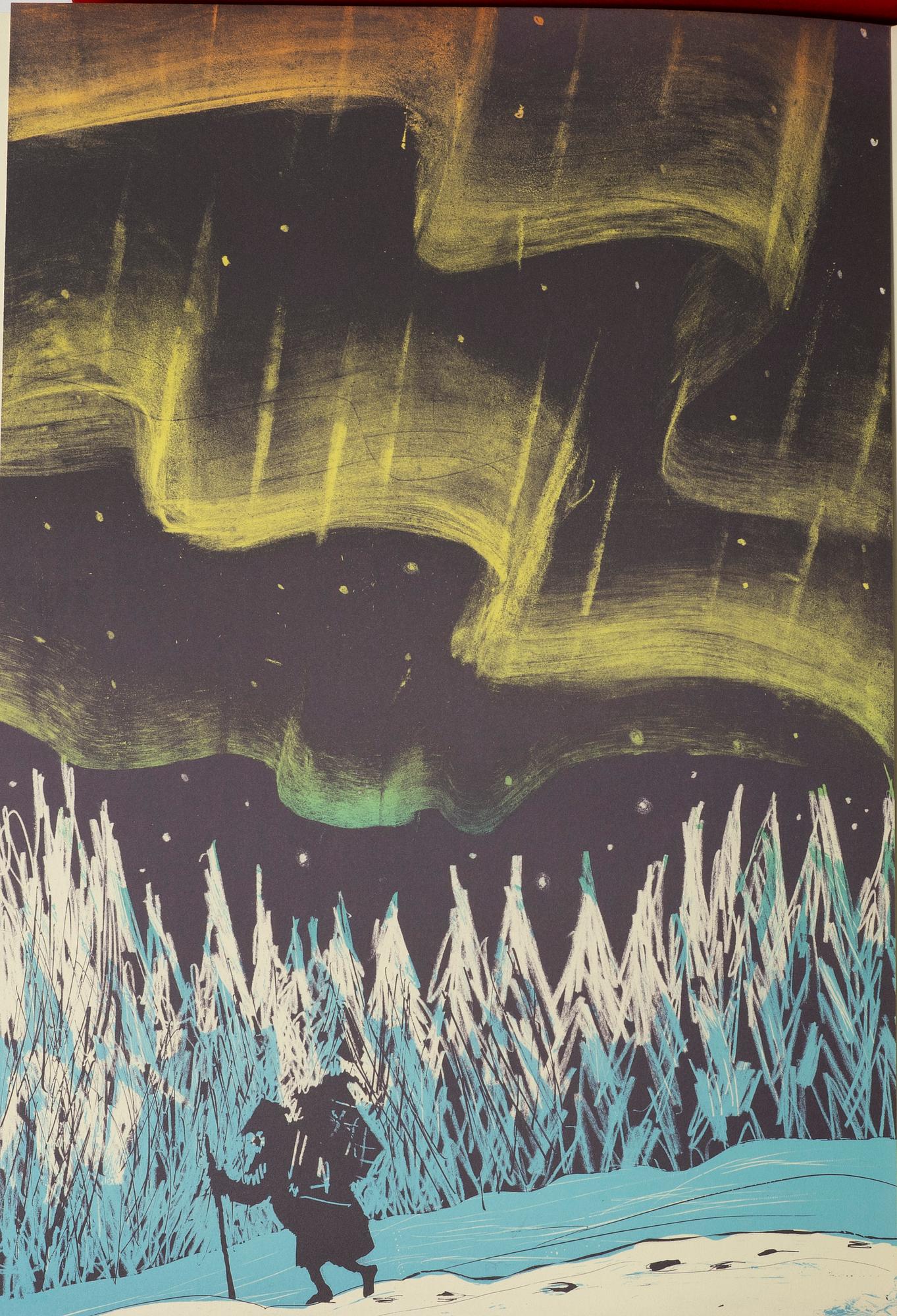 Jordi Arkö, Colour lithographic portfolios/bookworks, 2 pcs, "The Longships" by Frans G Bengtsson, 1991.