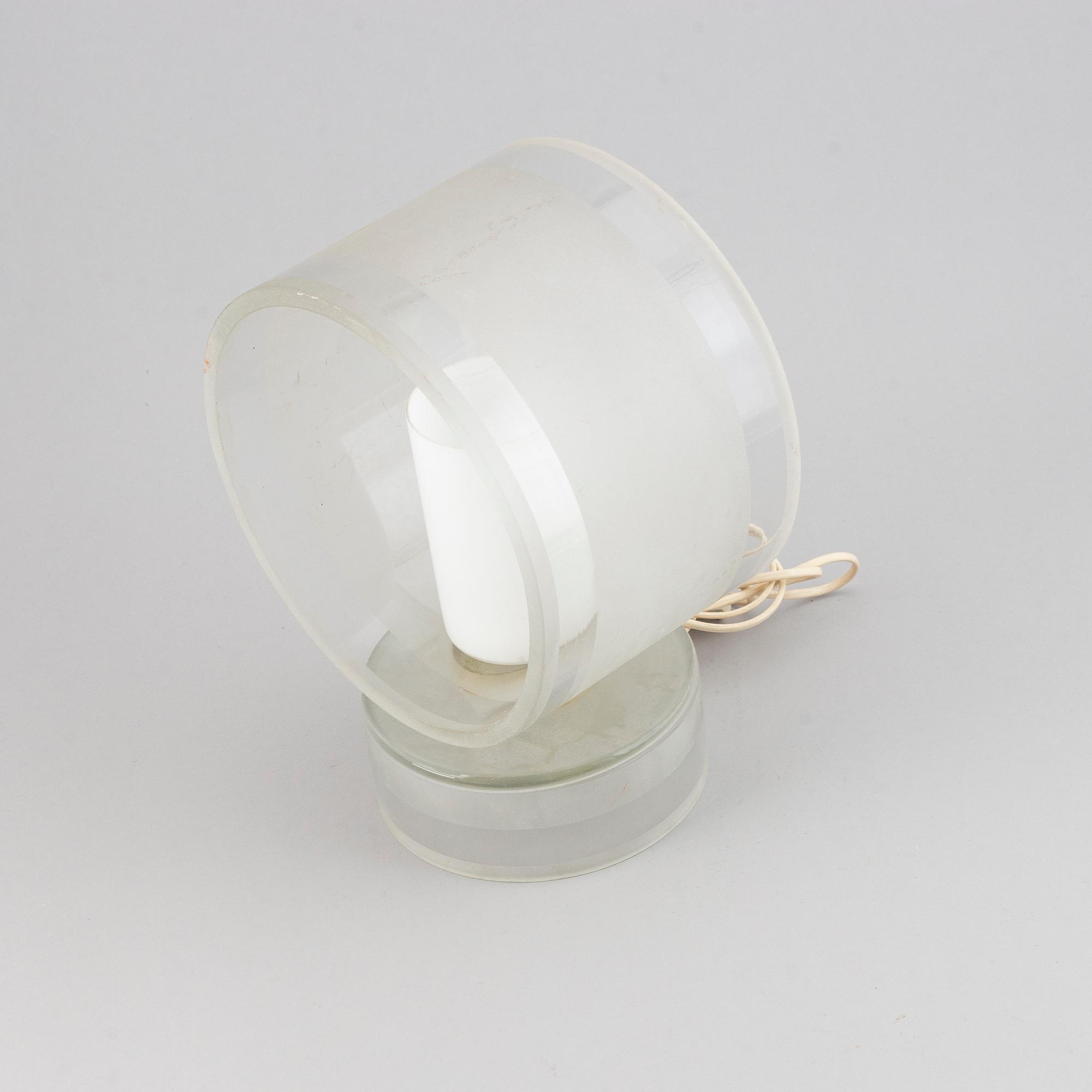 BORDSLAMPA, glas, funkis, 1930-/1940-tal.