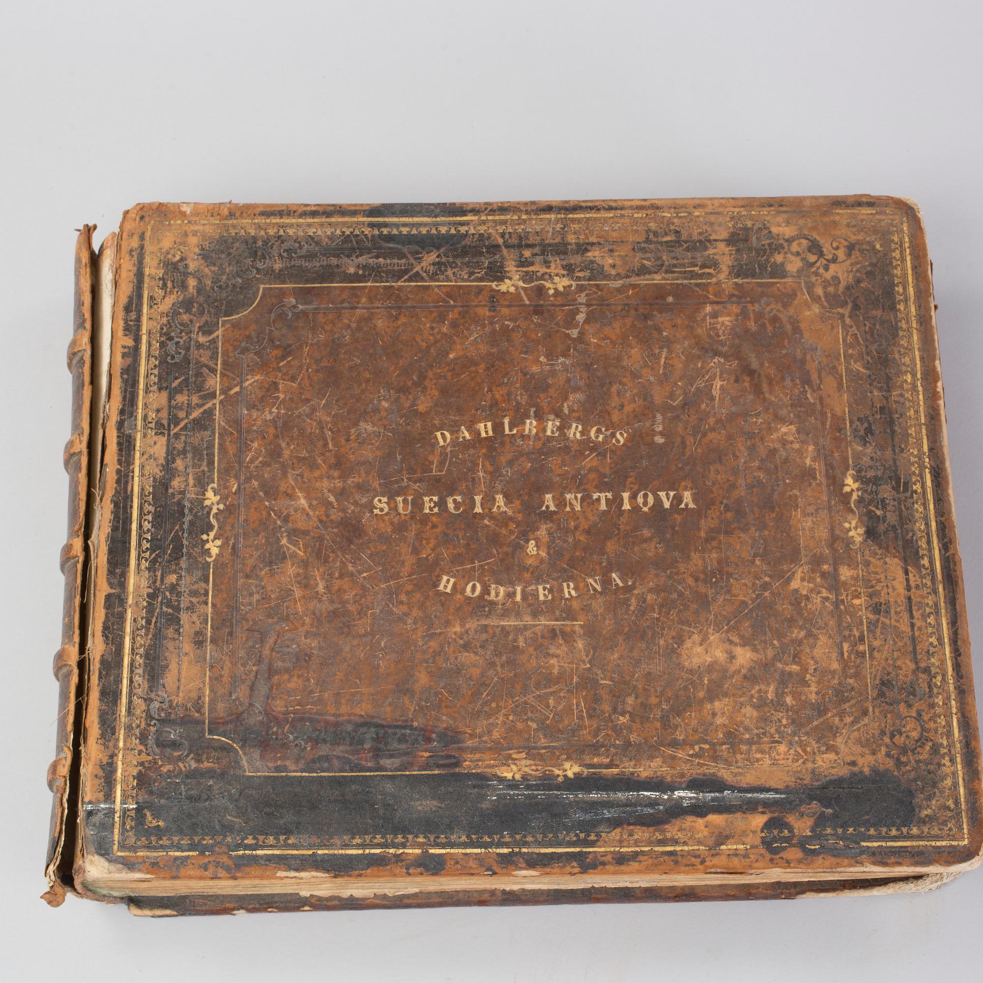 BOK, "Suecia Antiqua et Hodierna", Erik Dahlberg. Dahlbergs, 1800-tal.