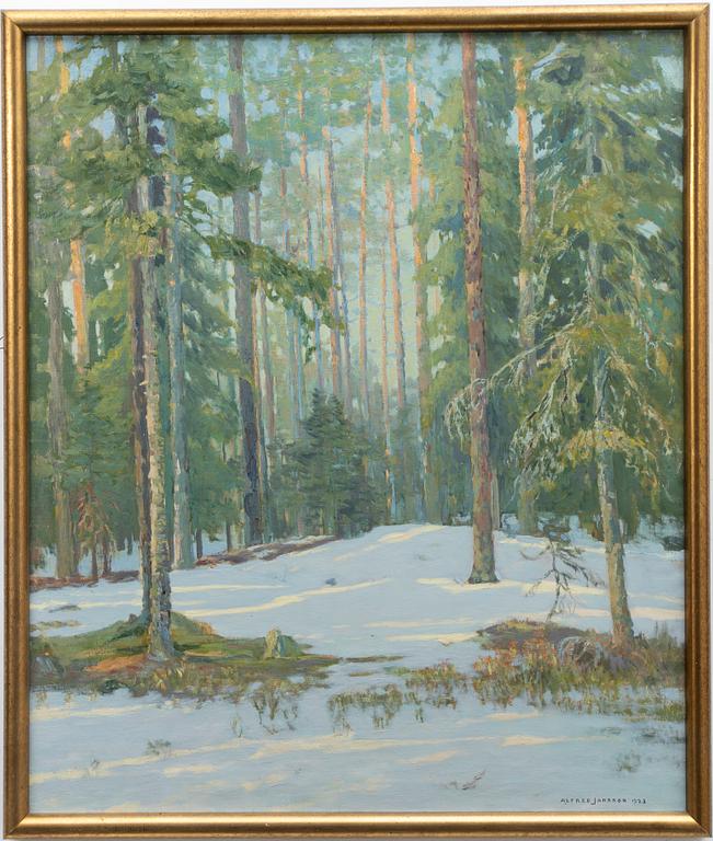 Alfred Jansson, Winter landscape.