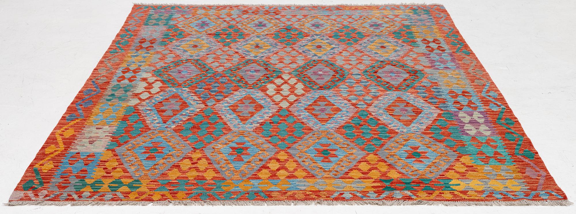 Kilim, modern, approx. 250 x 195 cm.