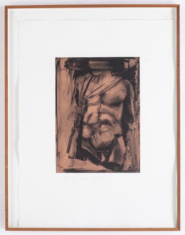 Jim Dine, etching with aquatint, signed and numbered 12/60, dated 1989.