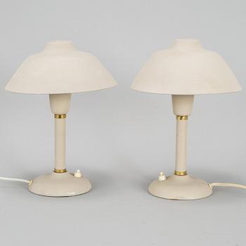 A pair of Gemi table lamps, 1960's.