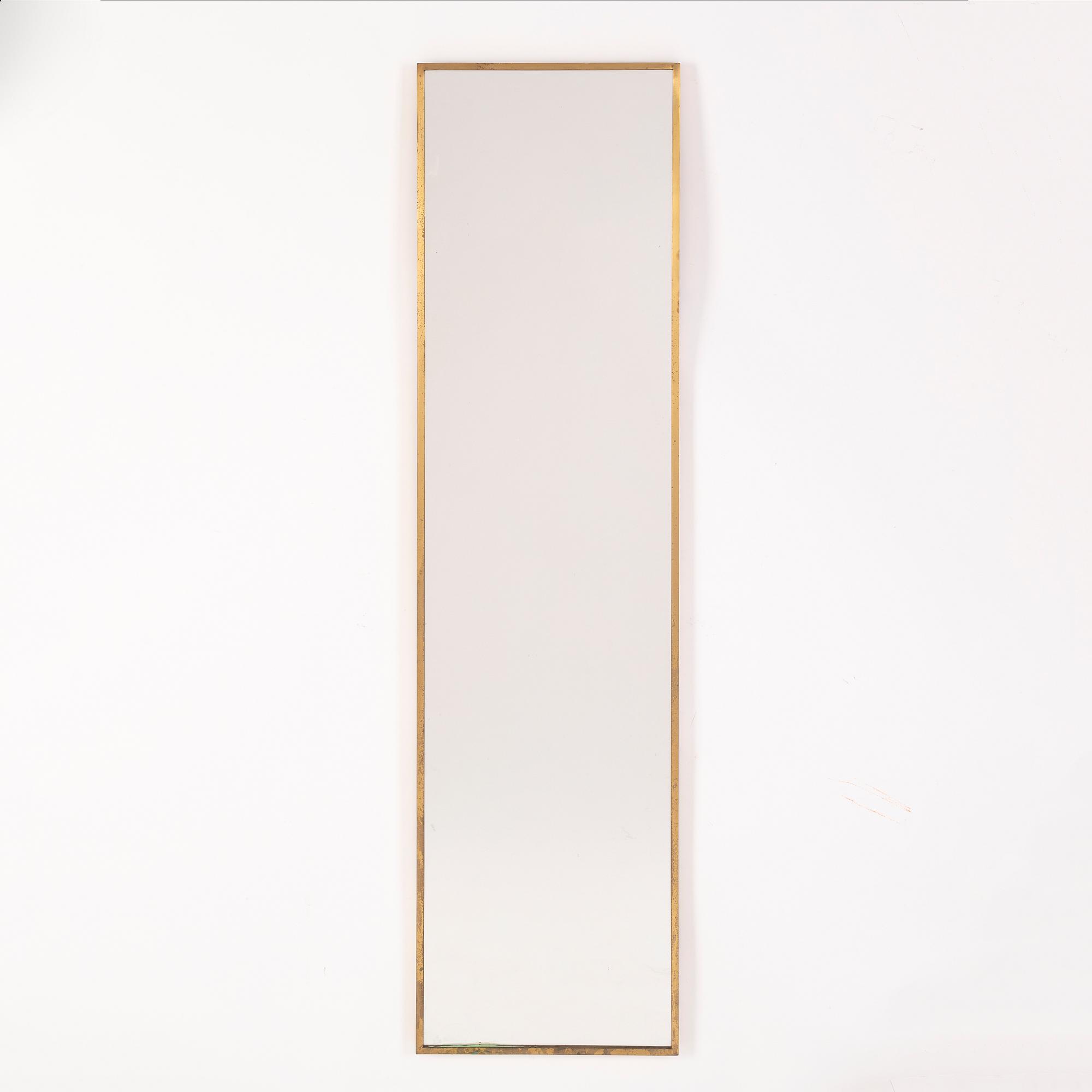 A brass mirror, Glasmäster, Markaryd, 1960's.