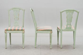 STOLAR, 10 st, gustaviansk stil, 1900-talets senare del.