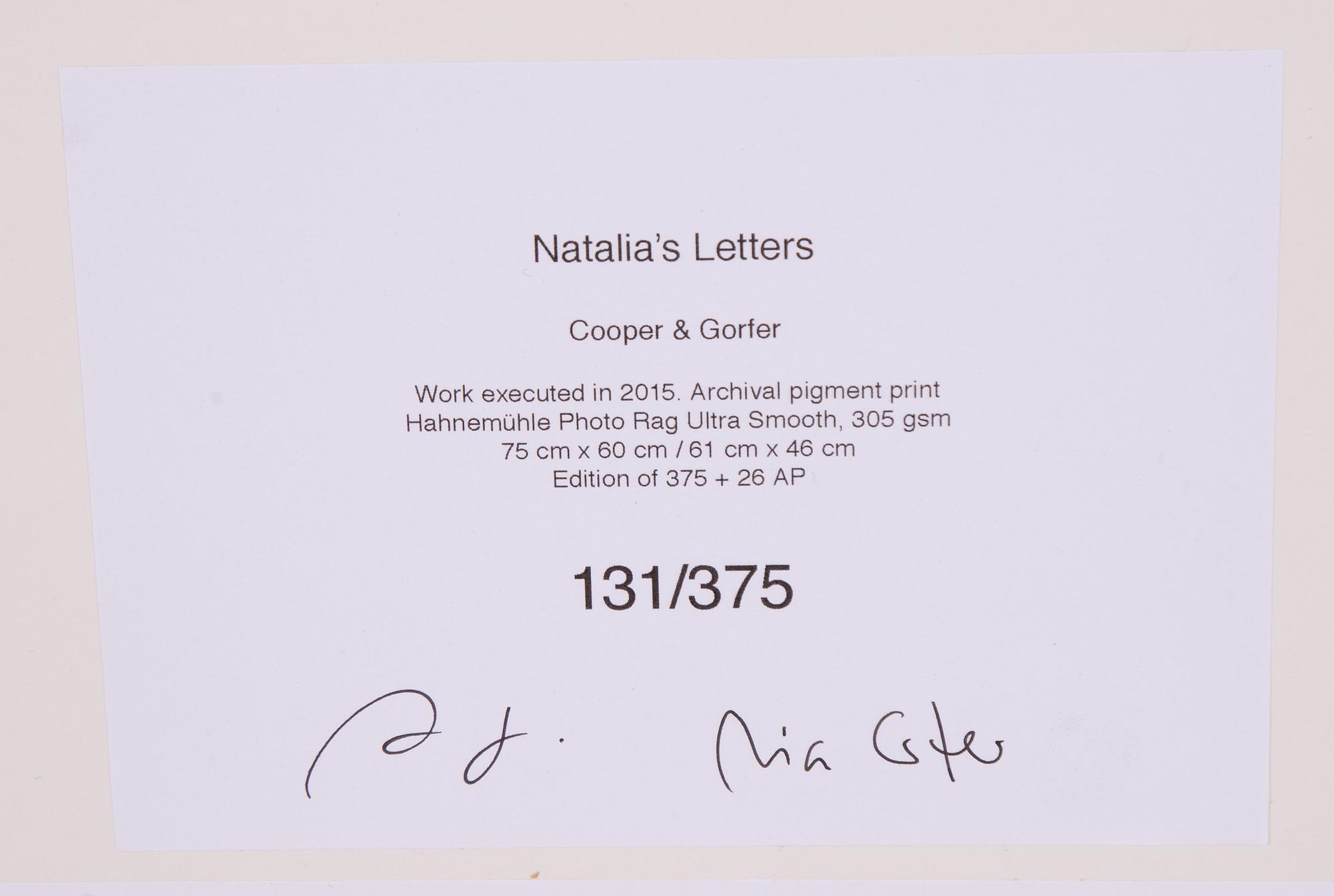 Cooper & Gorfer, "Natalia's Letters".
