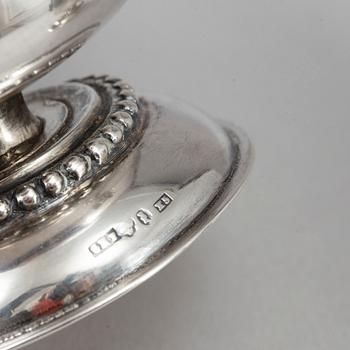 GUSTAF MÖLLENBORG, 6 swedish silver punch cups, Stockholm 1876.