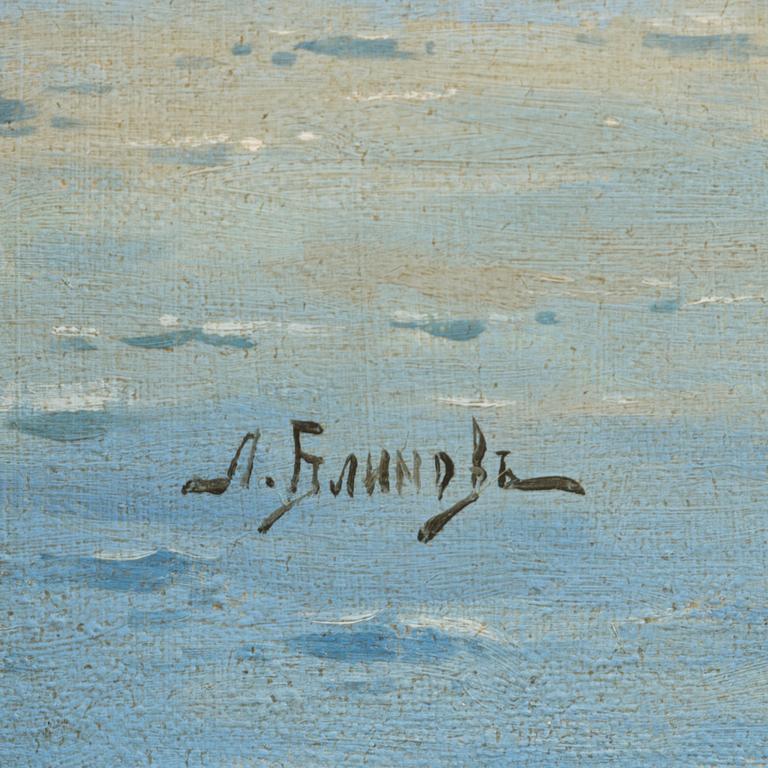 LEONID DEMYANOVICH BLINOV, IMPERIAL YACHT SHTANDART NEVAJOELLA LÄHELLÄ SENATSKAYAN TORIA.