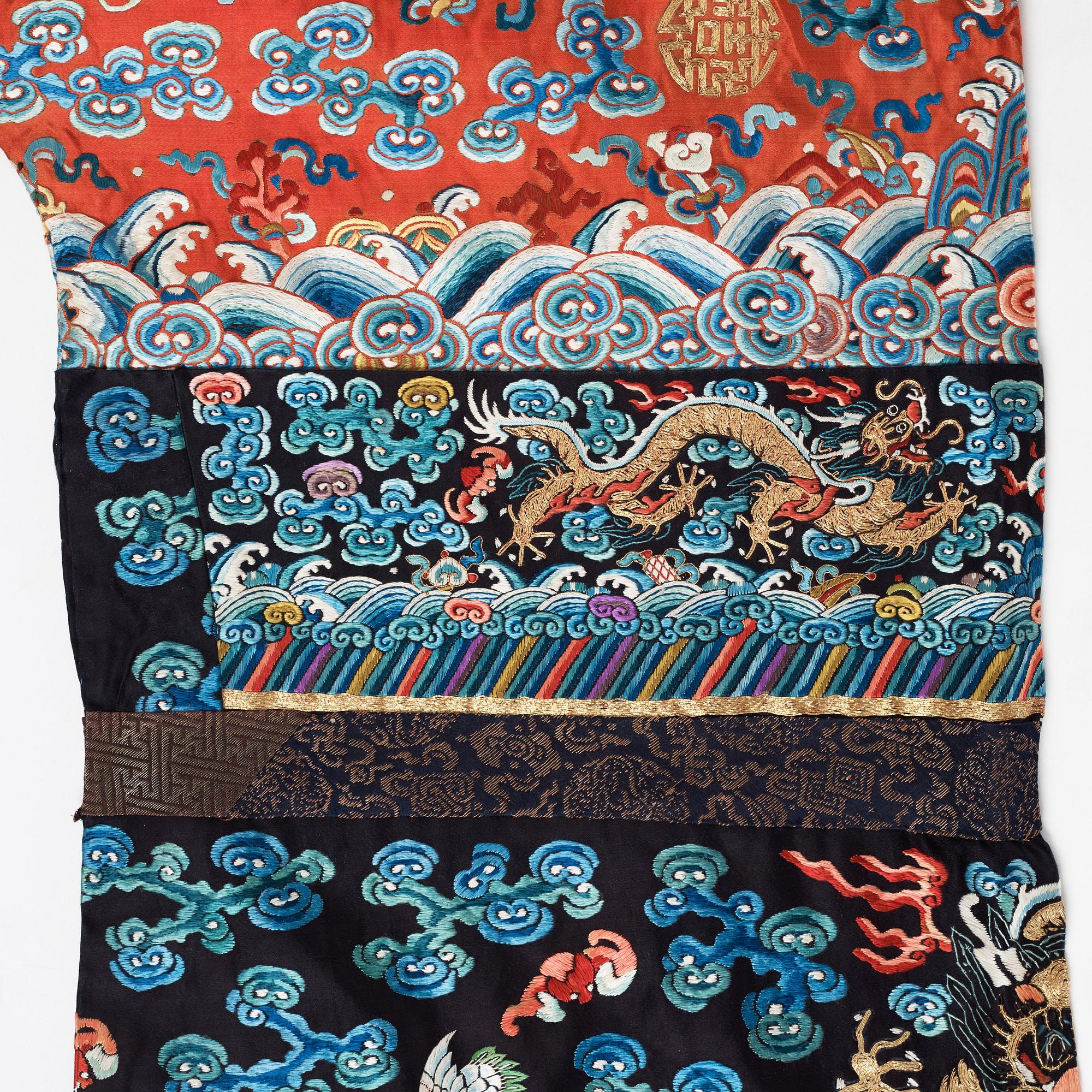 ROCK, broderat siden. Qingdynastin, 1800-tal.