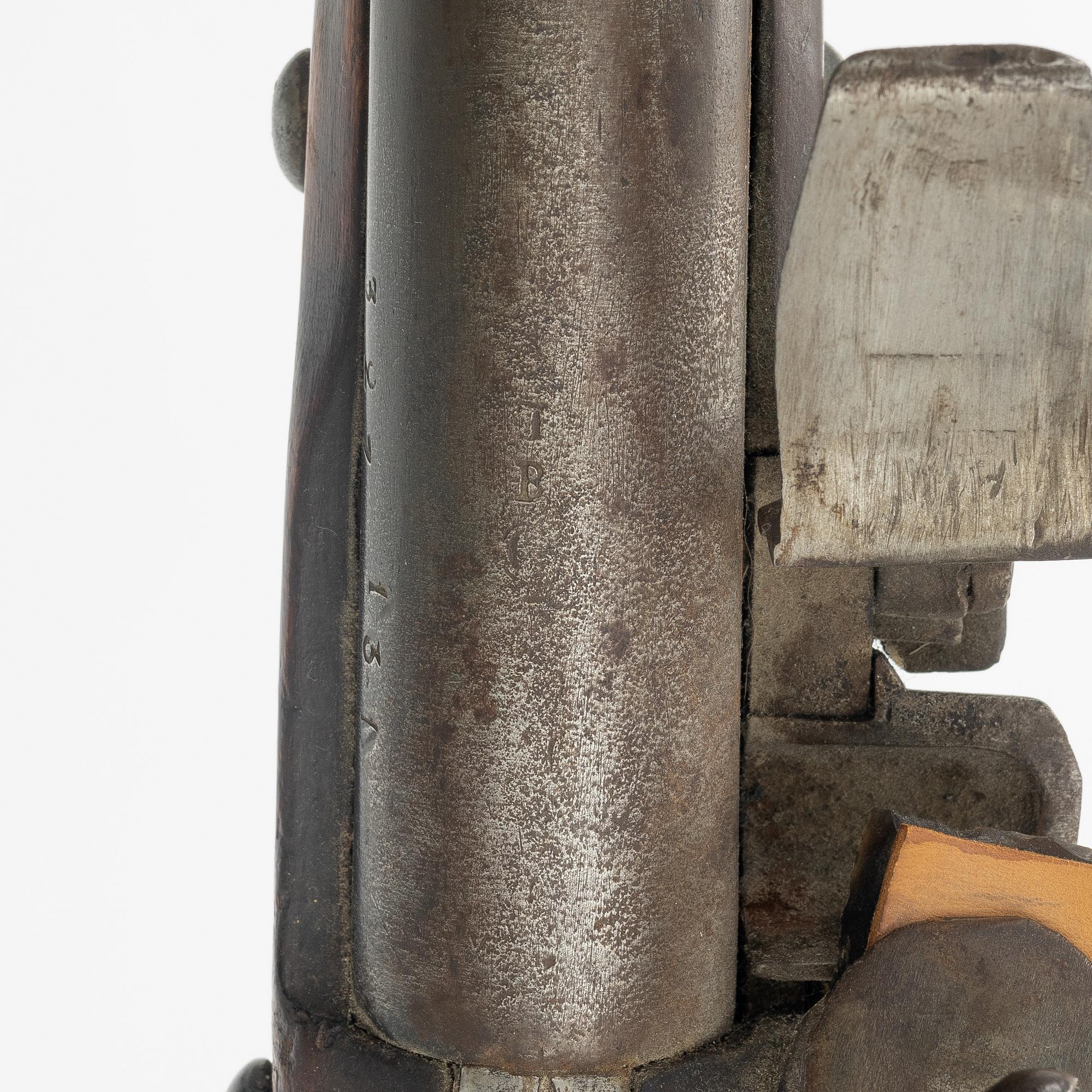 Flintlock rifle, Swedish repair model from the early 19th century.