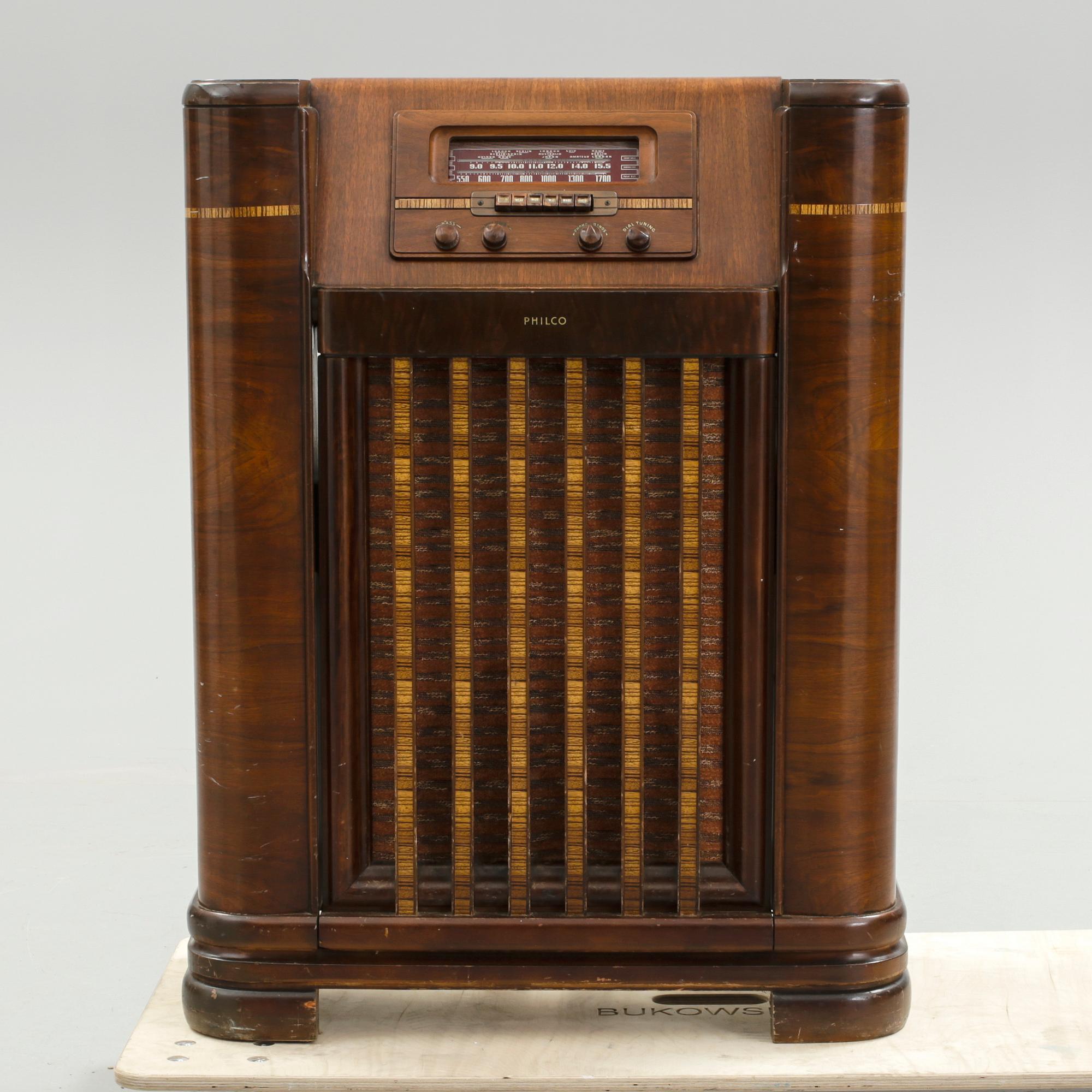 SKIVSPELARE/RADIO, Philco, 1900-talets första hälft.