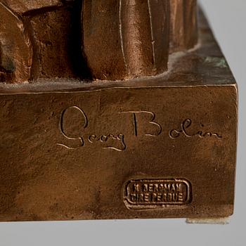 GEORG BOLIN, skulptur, brons, signerad.