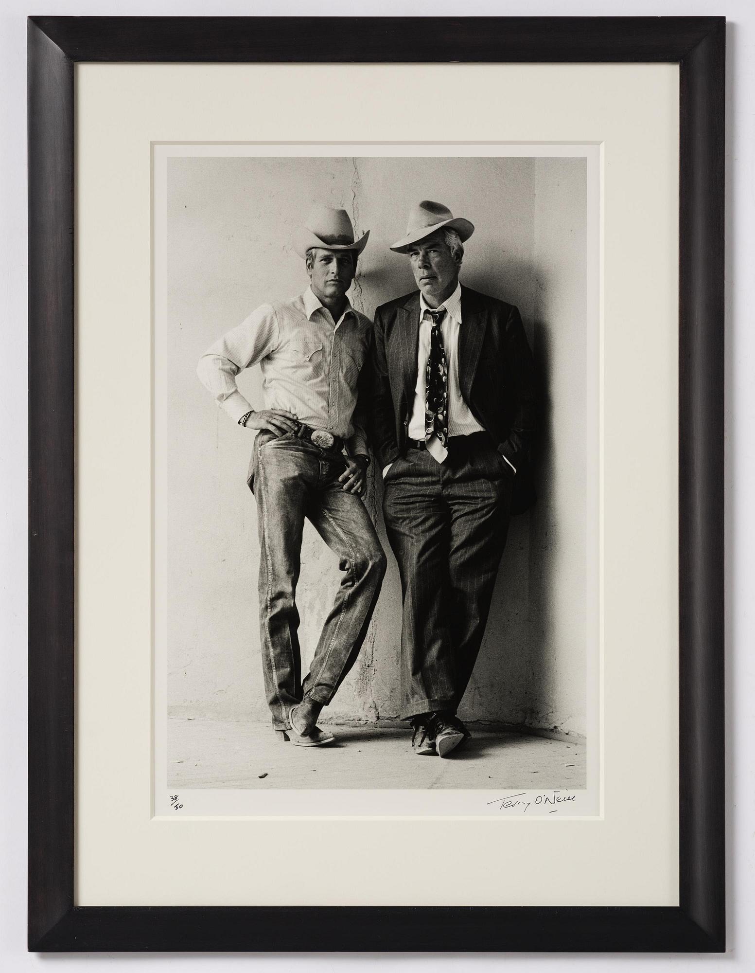 Terry O'Neill, "Paul Newman and Lee Marvin in costume for "Pocket Money", Tucson, Arizona", 1971.