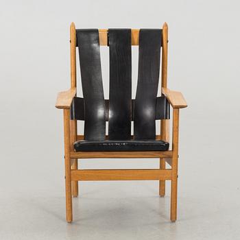 GUNNAR EKLÖF, armlänstol "Åkerblomstolen" för Gärsnäs Möbler 1950/60-tal.