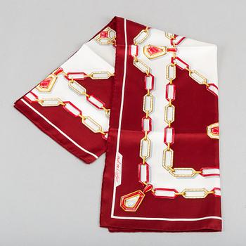 Cartier, a silk scarf.
