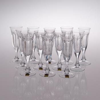 A 23 piece Moser "Lady Hamilton" glassware set from the 1980s and 1990s, Czechoslovakia and  Czech Republic.