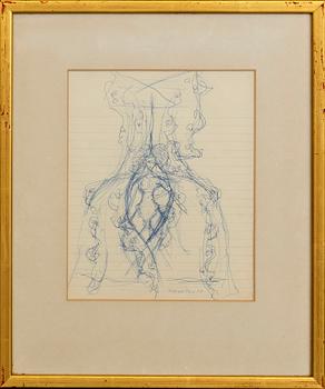 MAX WALTER SVANBERG, two signed and dated ink drawings.