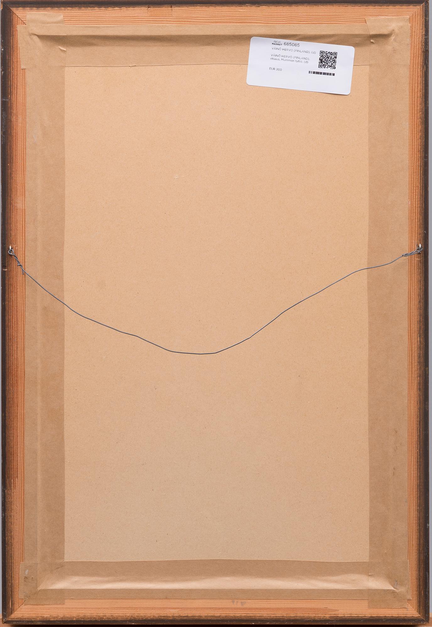 VÄINÖ HERVO, etsning, signerad och daterad -51.