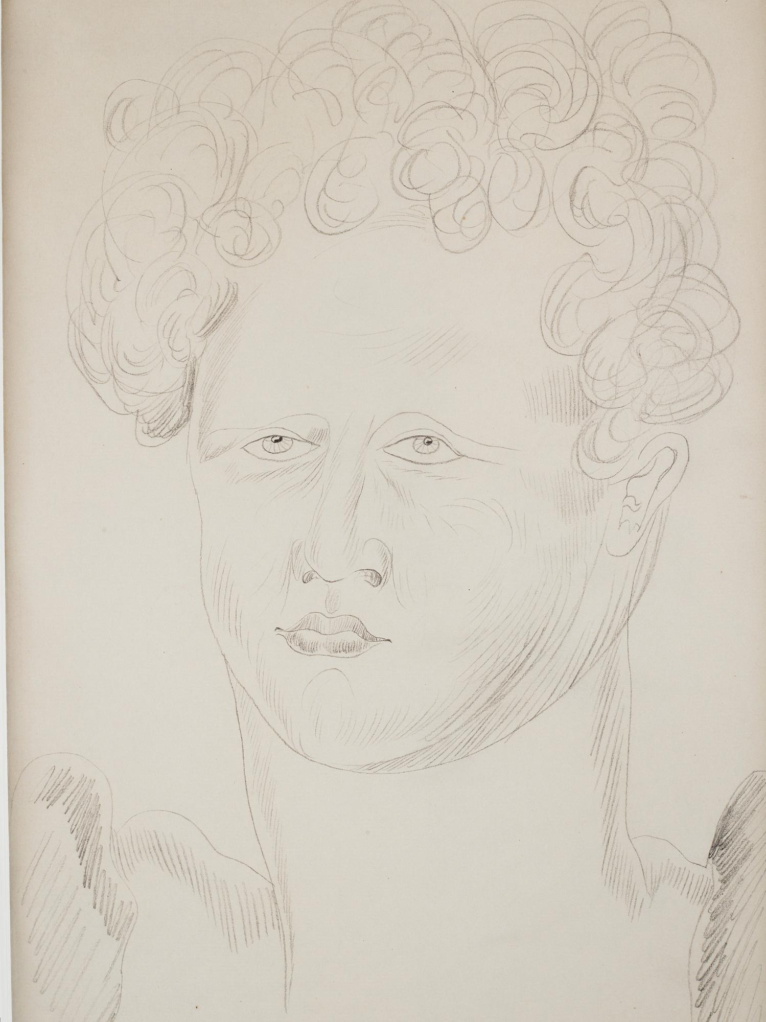 Ernst Josephson, Woman with curly hair.